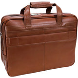 McKlein R Series Ohare Leather FlyThrough 17in Wheeled Laptop Case