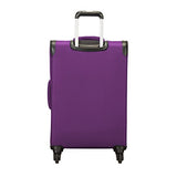 Skyway Mirage 2.0 24-inch 4-Wheel Spinner Luggage, Purple Magic