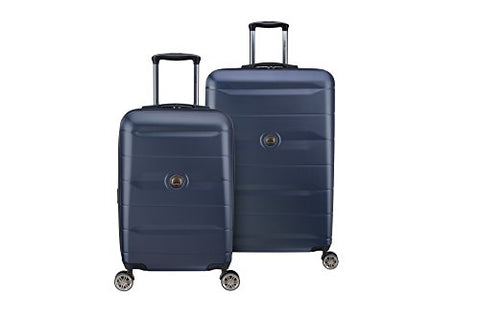 Delsey Luggage Comete 2.0 Carry-On & Large Checked 2 Piece Luggage Set, Anthracite