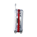 Waterproof Pvc Covers For Rimowa Topas Luggage Protector Clear Cover Travel Luggage Case With Red