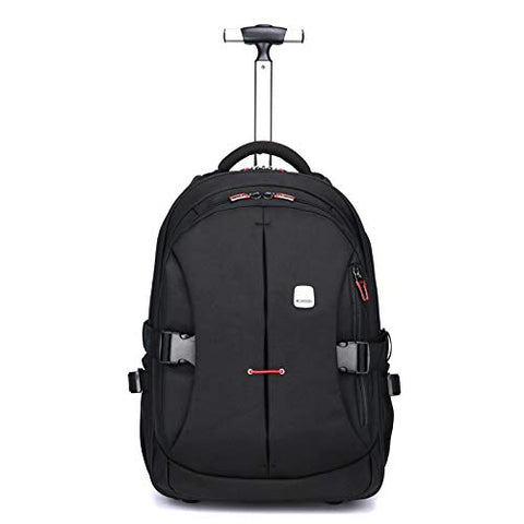 Funny & Special 19 inches Large Storage Laptop Travel Rolling Backpack Waterproof Wheeled for Men