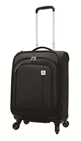 Samboro Feather Lite Lightweight Luggage 19 Inches Exp. Carry-On Spinner Trolley - Black Color