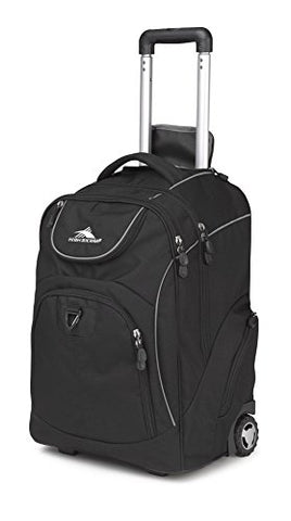 High Sierra Powerglide Wheeled Laptop Backpack, Black