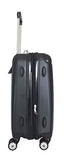 3Pc Luggage Set Hardside Rolling 4Wheel Spinner Upright Carryon Travel Abs Black