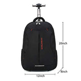 Wheeled Laptop Backpack 18" Rolling Carry-On Trolley School Bags Travel Luggage