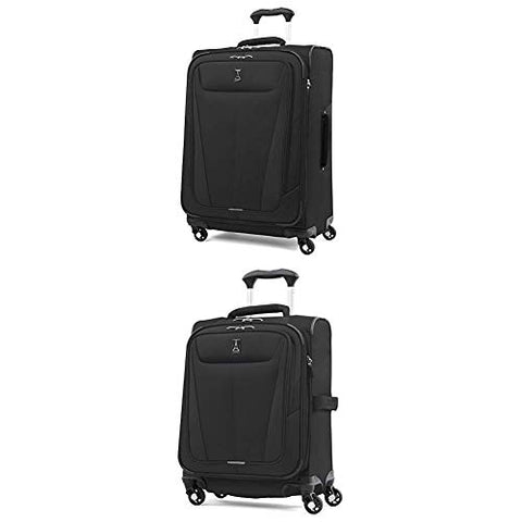 Travelpro Luggage Maxlite 5 Lightweight Expandable Suitcase + Carry-On (Black)
