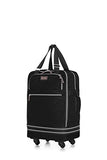 Biaggi Luggage Zipsak Boost! Expandable Carry On - 22" Expands To 28", Black