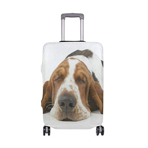 Suitcase Cover Suitcase Basset Hound Luggage Cover Travel Case Bag Protector for Kid Girls