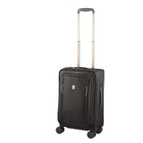 Victorinox Werks Traveler 6.0 Frequent Flyer Softside Carry-On Spinner Suitcase, 21-Inch, Black