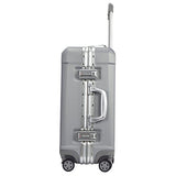 TPRC Seattel Hardside Rolling Carry-On Luggage, Silver, 20-Inch
