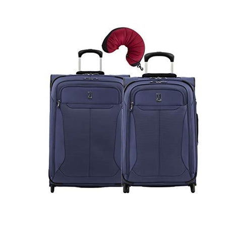 Travelpro Tourlite 2-Piece Set: 22, 26-Inch Rollaboards And Travel Pillow (Blue)