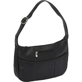 Le Donne Leather Quick Slip Shoulder Bag (Black)