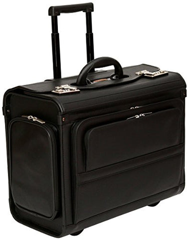 Wheeled Pilot Case Rolling 17.3" Laptop Roller Bag Briefcase Hand Luggage Flight Cabin