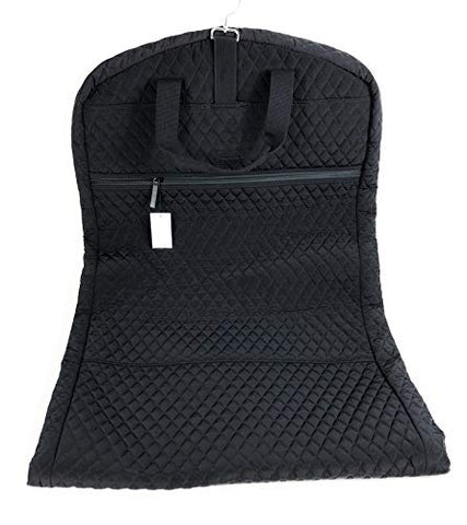 Vera Bradley Travel Garment Bag Classic Black Quilted Microfiber