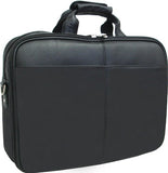 AmeriLeather Genuine Laptop Softside Briefcase (Black)