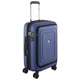 Delsey Luggage Cruise Lite Hardside 21" Carry on Exp. Spinner W/ Front Pocket, Blue