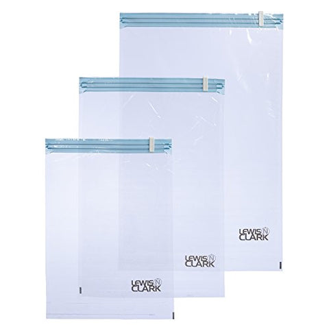 Lewis N. Clark Compression Packers 3 Piece Set, Clear