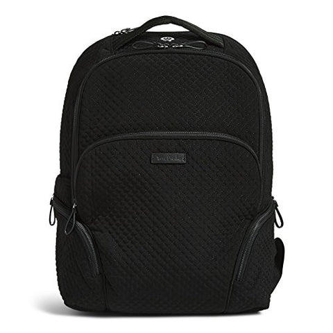 Vera Bradley Iconic Backpack, Microfiber, Classic Black