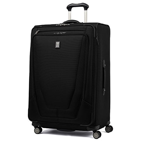 Travelpro Luggage Crew 11 29" Expandable Spinner Suitcase with Suiter, Black