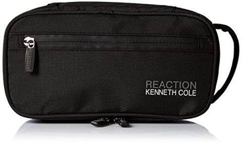 Kenneth Cole Reaction Men'S Compact Nylon Travel Kit, Black, 100