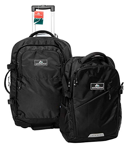 hypath 2-in-1 convertible travel bag in black