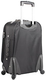 Nicole Miller Teagan 20" Long Bound Expandable Spinner Wheeled Suitcase (Black)