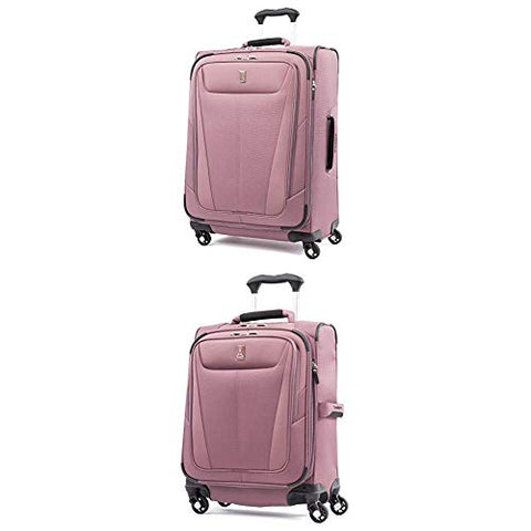 Travelpro Luggage Maxlite 5 Lightweight Expandable Suitcase + 20" Carry-On Spinner (Dusty Rose)