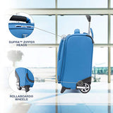 Travelpro Luggage Maxlite 5 16" Lightweight Carry-on Rolling Tote Suitcase, Azure Blue