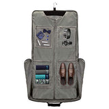 Modoker Suit Luggage Garment Bag with Shoulder Strap, Suit Carry on Bag Hanging Suitcase Black Garment Bags for Men Women Business Travel