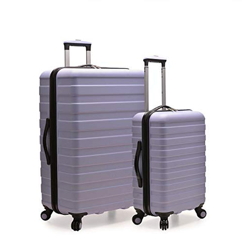 Travelers Choice Cypress Colorful 2-Piece Small and Large Hardside Spinner Luggage Set, Lavender