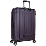 Kenneth Cole Reaction 28" Abs Expandable 8-Wheel Checked Luggage, Deep Purple
