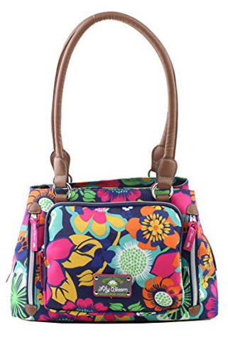 Lily Bloom Maggie Satchel Handbag, Floral Fiesta