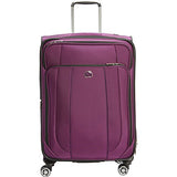 Delsey Luggage Helium Cruise 3 Piece Exp 4 Wheel Spin Lug, Purple