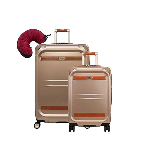 Ricardo Beverly Hills Ocean Drive | 3-Piece Set | 21" and 29" Spinners, Travel Pillow (Sandstone)