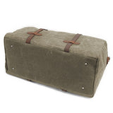 S-Zone Waterproof Waxed Canvas Leather Trim Travel Tote Duffel Handbag Weekend Bag