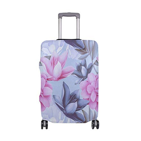 Suitcase Cover Tropical Flower Plant Luggage Cover Travel Case Bag Protector for Kid Girls