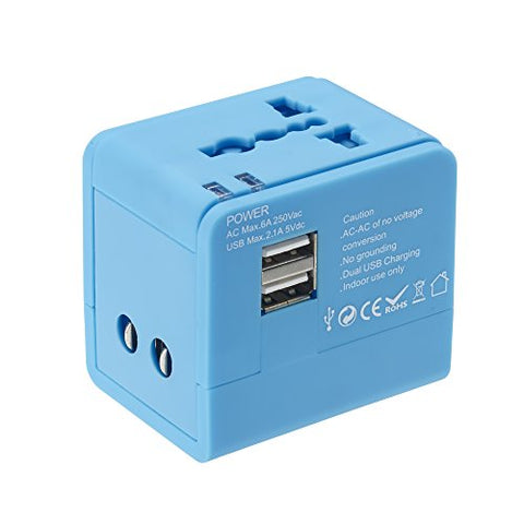 Lewis N Clark Global Adapter With 2.4A Dual Usb Charger