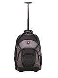 Wenger Luggage Synergy Wheeled 16" Laptop Backpack Bag, Black/Grey One Size
