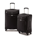 Samsonite StackIt 2 Piece Softside Spinner Carry On Luggage Set Black 20 Inch