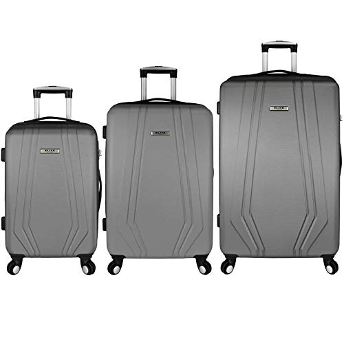 Shop Elite Luggage Paris 3 Piece Hardside Spi Luggage Factory