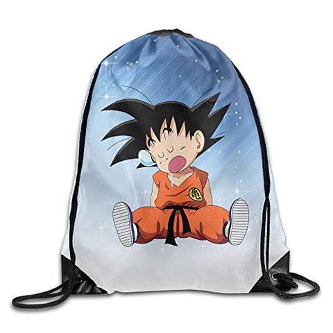 GBMVN Dragon Ball Son Goku Fall Asleep Unisex Drawstring Gym Sack Sport Bag