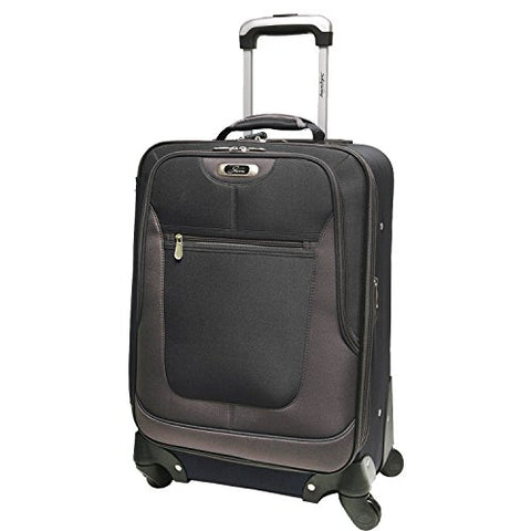 Skyway Epic 20 Inch Expandable 4-Wheel Carry-On, Black, One Size