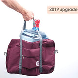 For Spirit Airlines Foldable Travel Duffel Bag Tote Carry on Luggage Sport Duffle Weekender Overnight for Women and Girls (3112 Wine Red)