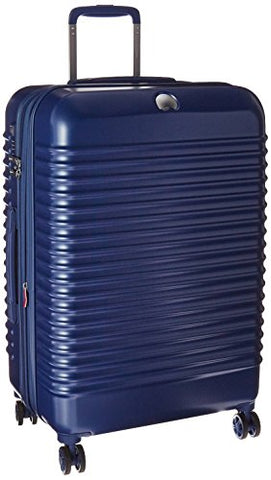 Delsey Luggage Bastille Lite 25 Inch 4 Wheel Spinner, Blue
