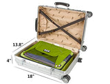 BAGSMART 17" Packing Folder Anti-wrinkle Travel Garment Bag Luggage Organizer, Green