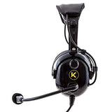 KORE AVIATION KA-1 Premium Gel Ear Seal PNR Pilot Aviation Headset with MP3 Support and Carrying Case