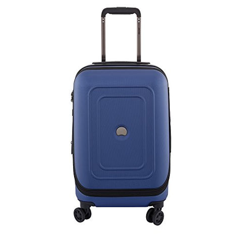 Delsey Luggage Cruise Lite Hardside 19" Intl. Carry On Exp. Spinner Trolley, Blue