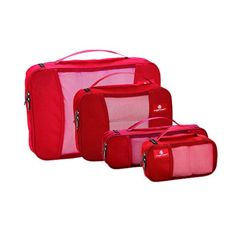 Eagle Creek Pack-It Cube Set with Slim Tube Cube, Red Fire
