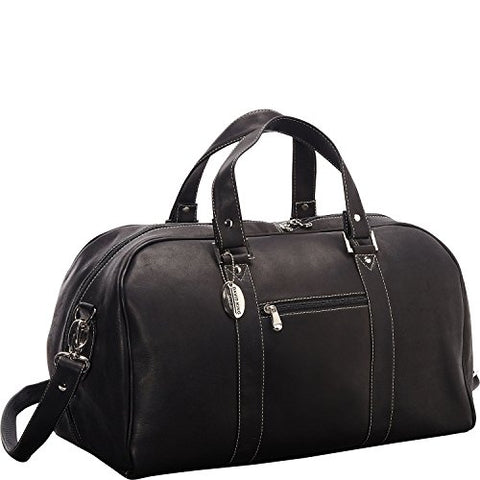 David King Vaquetta Leather Deluxe A Frame Duffel In Black