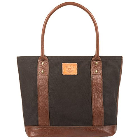 Will Leather Goods Medium Women'S Canvas Leather Getaway Tote